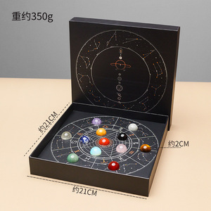 Kit de bricolage de pierre de naissance du zodiaque-Guérisseur d'or Guérison énergétique <span class=keywords><strong>12</strong></span> perles de cristal de constellation avec affichage de spécimen minéral - Product Image 2