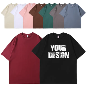 Camisetas de algodón de alta calidad para hombre y mujer al por mayor, camisetas personalizables para hombre, camisetas blancas lisas con logo personalizado - Product Image 1