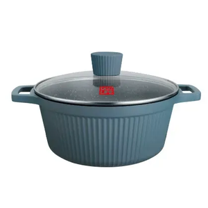 <span class=keywords><strong>Set</strong></span> di Pentole Moderne Antiaderenti di Alta Qualità con Rivestimento in Marmo Metallico 20/24/28/32 cm Casseruole Pentola Bassa per Zuppa Lavabile in Lavastoviglie - Product Image 6