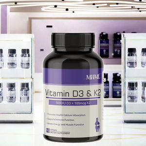 Capsule di Vitamina <span class=keywords><strong>D3</strong></span> <span class=keywords><strong>K2</strong></span> <span class=keywords><strong>60</strong></span> Softgel Migliorano la Vista Durata di Conservazione 18 Mesi Dose Personalizzata Integratore per Adulti - Product Image 3