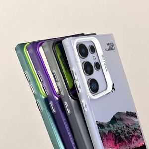 เคส IMD สำหรับ Samsung Galaxy S25 Edge S24 S23 S22 S21 S20 FE Ultra A55 A15 A05S A07 A17 ลายหรูหรา พระอาทิตย์ตก พระจันทร์ ภูเขาหิมะ - Product Image 6