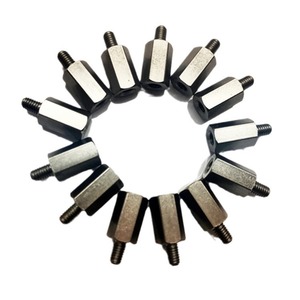 Stainless Steel Hexagonal Stud M3 M4 M5 M6 Threaded One End Right Hand Metric Studs B1=1.25D A2-50 Strength Grade - Product Image 1