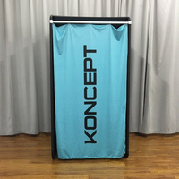 Boutique de mode Offre Spéciale personnalisée pliable vitrine de salon portable cabine d'essayage à langer