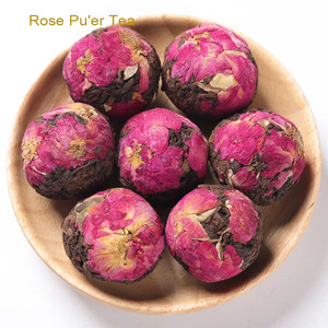 wholesale 18 Dividers <b>Gift</b> Set Natural Handicraft Mix <b>Black</b> Tea Flower Ball Dried Flowers 11 Flavors 3 Colors <b>Box</b> Pu-erh tea - Product Image 5