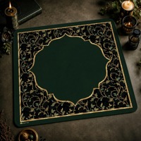 Jeu de tuiles de Mahjong américain 160 pièces en acrylique, thème Sorcière d'Halloween Grimoire Chic, cadeau haut de gamme pour soirée de jeu, support NMJL personnalisé