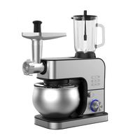 Robot pâtissier professionnel 1600W, 6 vitesses, bol en acier inoxydable 6L, moteur en cuivre, emballage en vrac, boîte neutre