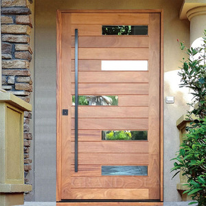 Usine personnalisée résidentielle 32x79 porte d'entrée en bois <span class=keywords><strong>maison</strong></span> Villa bois Pivot entrée antivol portes <span class=keywords><strong>de</strong></span> sécurité - Product Image 6
