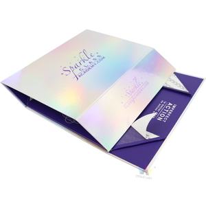 Boîtes en papier pour emballages de produits de soin de la peau, de bougies, de gâteaux, de montres, de biscuits, de palettes vides, de marque Crown Win, en acrylique holographique - Product Image 1