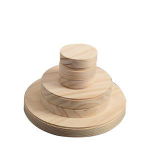Round <b>Wooden</b> <b>Blocks</b> Pine Wood Natural Color Multi Size Solid Wood Craft Model Material Modern Simple Style - Product Image 5