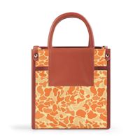 Sac à main carré compact en cuir PU avec motif camouflage abstrait sur mesure, poignée supérieure et bandoulière, idéal pour les trajets quotidiens et les week-ends