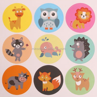 Pegatinas Adhesivas Duraderas Personalizables para Regalos y Manualidades - Etiquetas Autoadhesivas con Forma Irregular de Dibujos Animados con Logotipo de Empresa