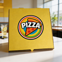 SP3818 Boîte à pizza en carton ondulé blanc imprimable, durable et écologique pour pizzeria et fast-food