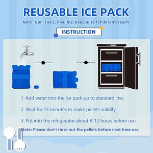Six Pack Beer Gel Ice Pack Can <b>Cooler</b> Holder with Geometric Pattern PE <b>Material</b> for Keeping Fresh Milk Wine - Product Image 3