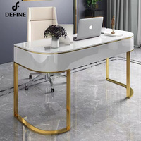 T Simple bureau contemporain blanc avec tiroir bureau à domicile avec tiroirs bureau