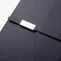 Ensemble de tasse isotherme et carnet – Cadeau d'affaires moderne et minimaliste en acier inoxydable et cuir avec impression de logo personnalisé pour événements d'entreprise
