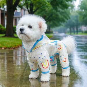 Nouveautés Printemps/Été PETCIRCLE Pet Circle : Vêtements pour chats et chiens, imperméable arc-en-ciel, tenues rouges pour la saison des pluies - Product Image 5