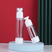 Bouteille cosmétique sans air de pompe de pulvérisateur de brume fine en plastique haut de gamme pour le toner de l'eau de visage 15ml 120ml tailles option d'impression d'écran