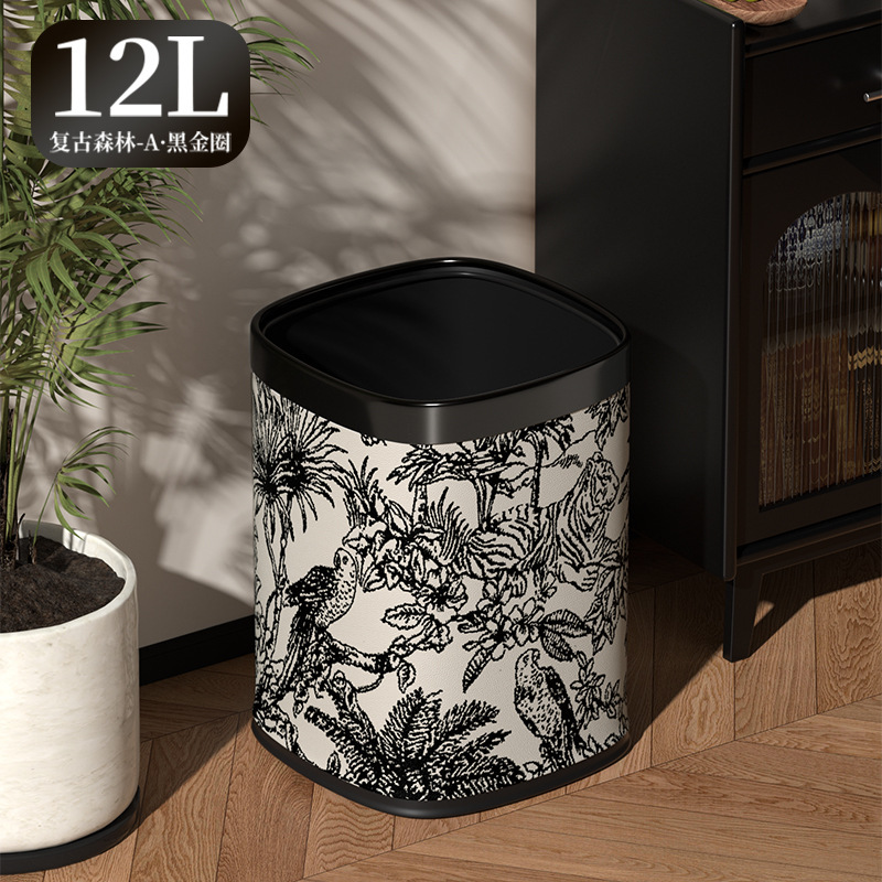 12L Retro Forest-A Black Gold Ring