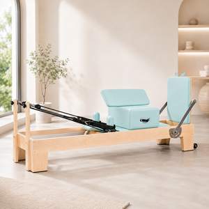 Máquina de Pilates Reformer de Madera Personalizada, Equipo Comercial de Pilates para Estudio, Fabricante OEM de Equipos de Ejercicio - Product Image 4