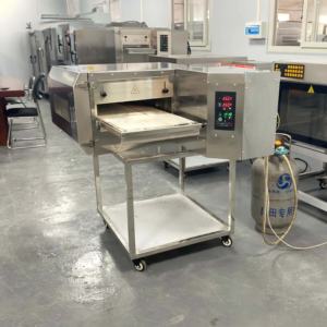 Oven Konveyor Sabuk Listrik 18 Inci untuk Pembuat Pizza, Temperatur Maksimum 450 ℃   Peralatan Toko Roti - Product Image 1