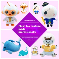 Le chiffre fait sur commande de peluche joue les oreillers corporatifs de poupées de coton de mascottes de petit lot sur commande Images