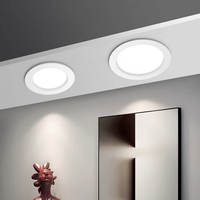 Plafonnier LED encastré pour la maison, lumière ultra-mince pour salon et couloir, trou de 7,5 cm