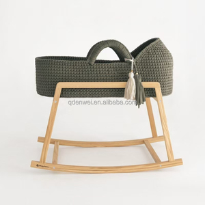 Moderne Simple Atmosphérique Tissé Moïse <span class=keywords><strong>Panier</strong></span> Doux Confortable Nouveau Bébé <span class=keywords><strong>Panier</strong></span> À Langer Élégant Cartable <span class=keywords><strong>Panier</strong></span> pour Bébé - Product Image 3