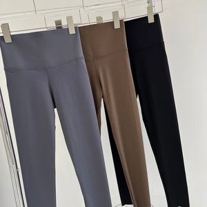 Cintura alta Deportes al aire libre Apretado Abdominal Nylon Spandex Levantamiento de glúteos Pantalones de yoga Mujer Gimnasio Pantalones de yoga Pantalones de chándal <span class=keywords><strong>Leggings</strong></span> - Product Image 1