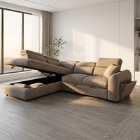 Le Meuble de Salon Pliant Rectangulaire à Trois Places en Tissu avec Porte-Gobelets, Confortable et Durable, Design Européen, du Grossiste Leader