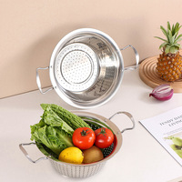 Panier de vidange compact en acier inoxydable écologique avec design stable, compatible lave-vaisselle et four, pour usage domestique et professionnel