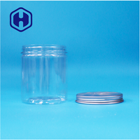 Pot de Conservation en Plastique Transparent Rond à Large Ouverture, de Qualité Alimentaire, Étanche, Sans BPA, pour Bonbons Sucrés, Snacks, avec Couvercle à Vis en Plastique