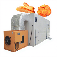 Machine de déshydratation industrielle compacte pour carottes, aubergines en dés, poireaux, algues – Pompe à chaleur avec composants essentiels du moteur PLC