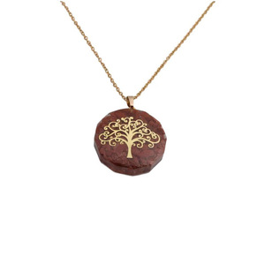 Collar con Colgante de Cristal Ojo de Tigre, Joyería de <span class=keywords><strong>Moda</strong></span> Transfronteriza - Accesorios Sencillos <span class=keywords><strong>y</strong></span> Modernos al por Mayor - Product Image 3