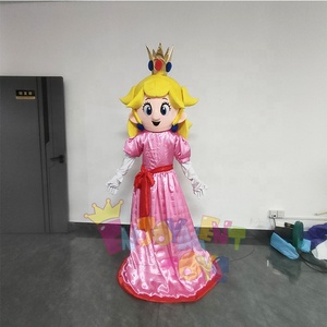 Usine de haute qualité nouveaux produits <span class=keywords><strong>adulte</strong></span> humain en peluche marche costume personnage de dessin animé pêche <span class=keywords><strong>princesse</strong></span> mascotte Costumes pour les ventes - Product Image 1