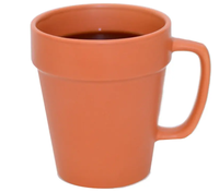 Pot à fleurs en céramique écologique personnalisé avec logo créatif pour la maison et le jardin, pot en argile pour plantes, mug en terre cuite