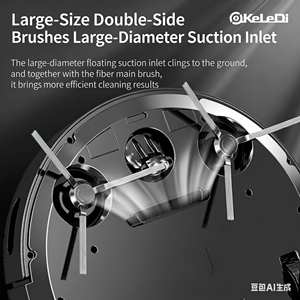 หุ่นยนต์ดูดฝุ่นอัจฉริยะอัตโนมัติเต็มรูปแบบ ไม่ต้องล้าง ควบคุมผ่านรีโมทมือถือ พร้อมฟังก์ชั่นกวาดและถูพื้น - Product Image 3