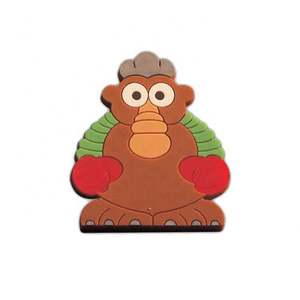 Badge d'épingle de revers scolaire 3D magnétique personnalisé en PVC, avec logo en caoutchouc gaufré, décoration à sequins, étiquette en silicone, finition sans nickel - Product Image 5