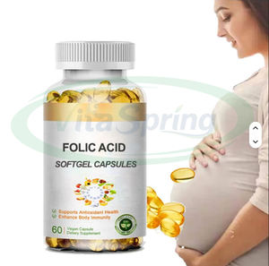 VitaSpring OEM Halal ácipo fólico vitamina B9, цинк, 400 мкг, суплементо де салуд, Хиерро, Ацидо, фолико, софтгель, капсула - Product Image 2