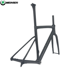 Cadre de vélo de course en carbone 700C ultraléger avec freins à disque, compatible pneus 32C et patte de dérivation UDH - Product Image 3