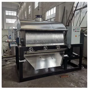 食品化学産業における304ステンレス鋼ロータリードラムフレーカードライヤー乾燥装置