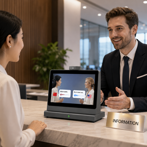 Dispositivo <span class=keywords><strong>de</strong></span> Traducción <span class=keywords><strong>de</strong></span> Voz Bidireccional AIYOS con Detección <span class=keywords><strong>de</strong></span> Dirección <span class=keywords><strong>de</strong></span> Micrófono Dual y Audio Estéreo para Conversaciones Bilingües Naturales - Product Image 1