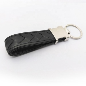 Factory Wholesale Promotional Blank Car <b>Key</b> <b>Ring</b> Sublimation Luxury PU Leather <b>Key</b> Chain <b>Custom</b> Logo Leather Keychain - Product Image 4