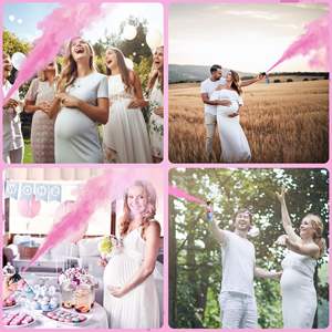 Poudre d'amidon de maïs en spray de 260 ml pour fête de révélation de sexe, canon à éclats, fête prénatale, annonce de sexe, fournitures de célébration - Product Image 4