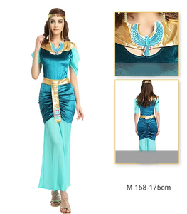 Costume d'Halloween pour adultes, reine et <span class=keywords><strong>prince</strong></span> pharaon d'Égypte, taille personnalisée, costumes en soie de lait 2 pièces, cosplay de films et de séries télévisées - Product Image 5