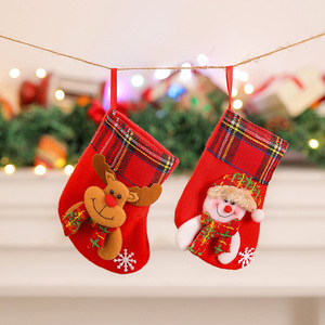 <b>Hot</b> Selling Xmas Ornaments Christmas <b>Socks</b> Christmas Gift Bags Snowman Party Gifts Bag Christmas Stocking - Product Image 2