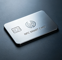 Tarjeta VIP de Metal Personalizable con Grabado Láser, Esquinas Redondeadas, Aluminio Repujado, Inteligente, de Acero Inoxidable, con NFC, para Regalo Empresarial