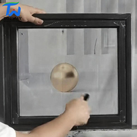 Fenêtre de sous-sol 18x36 en verre trempé transparent, cadre en alliage d'aluminium, design postmoderne, pour salle de bain ou poulailler