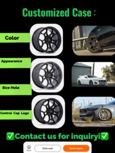 XINGTU 20 pulgadas todoterreno totalmente pintado rueda negra personalizado plato hondo remache decoración multiparámetro General Pcd nuevo - Product Image 3