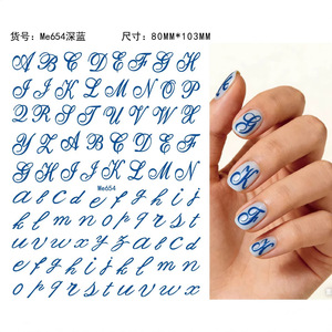 Pegatinas de <span class=keywords><strong>Uñas</strong></span> con Letras Blancas y Negras, Adhesivos Autoadhesivos para <span class=keywords><strong>Uñas</strong></span>, Estilo INS, Alfabeto, Suministros para Arte de <span class=keywords><strong>Uñas</strong></span>, para Manicura DIY, Venta al Por Mayor - Product Image 5
