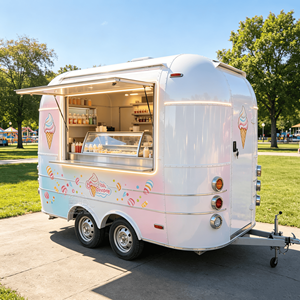 <b>Barbecue</b> Food Trailer Mobile Food Truck Fully Equipped Kitchen Commercial Catering Business Caravan Food Trailer - Product Image 5